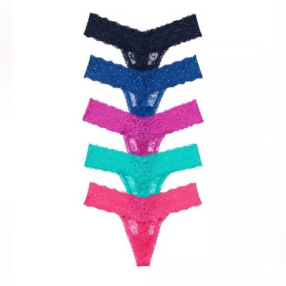 Victoria's Secret Other - VICTORIA'S SECRET 5-Pack Lace Thong Panties Large
